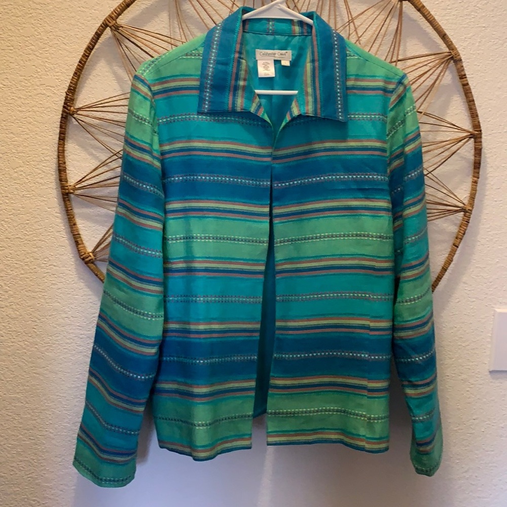 Coldwater Creek  Fun Casual Lined Jacket for Work or Play Size Large